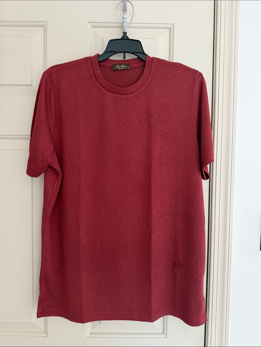 Loro Piana Men's Red Short-Sleeve Crewneck Tee